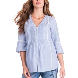 Striped Seraphine Maternity Blouse
